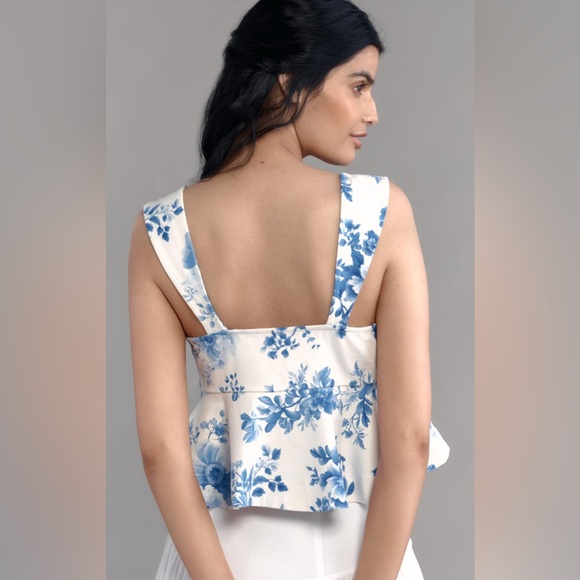 Maeve Square-Neck Peplum Tank Top, Various Sizes NWT - Picture 2 of 7